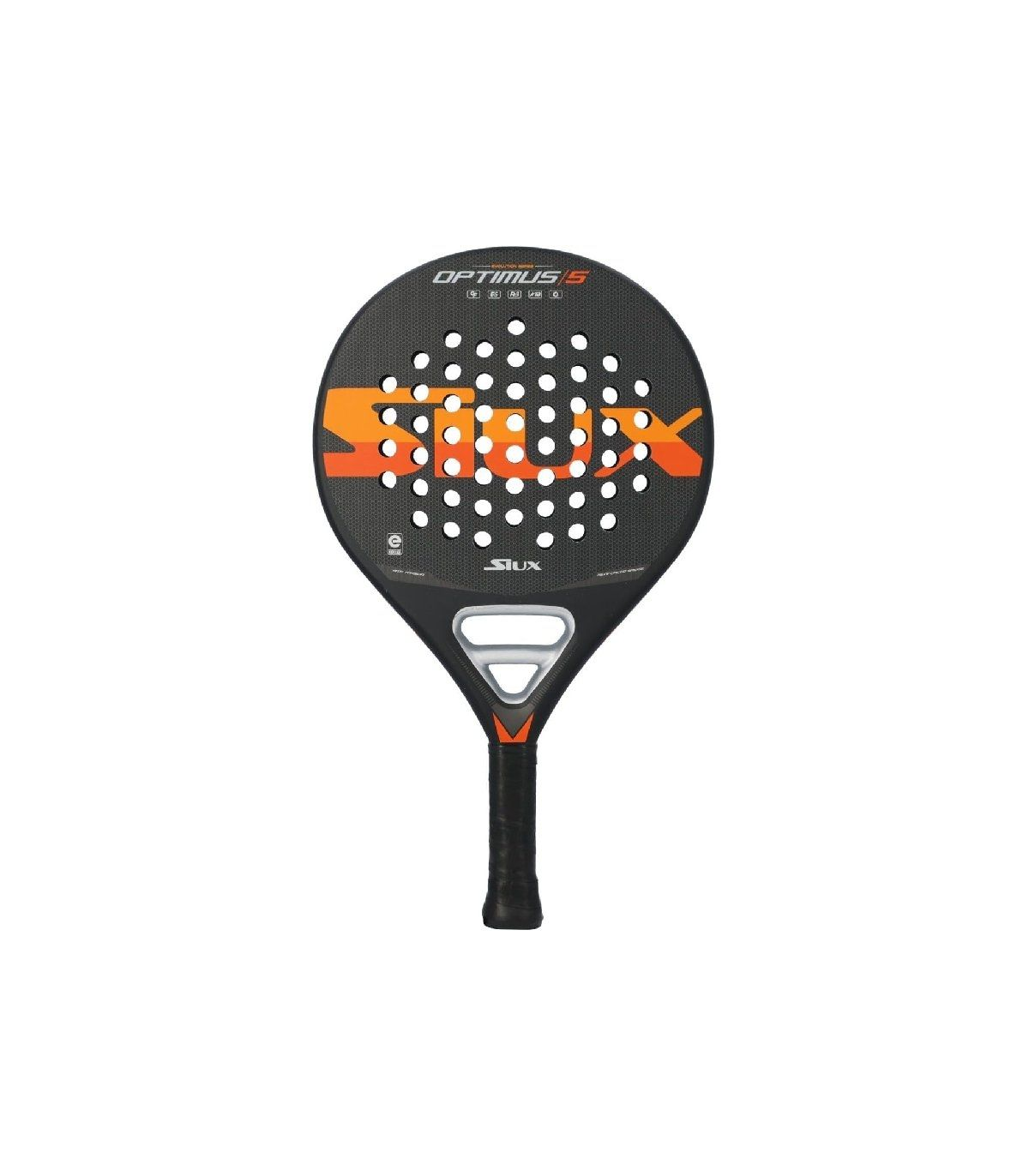 Pala de Pdel Siux Optimus 5/ Negra y Naranja