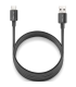 Cable USB 2.0 NGS ZYRO-AC/ USB Macho - USB Tipo-C Macho/ Hasta 15W/ 480Mbps/ 1m/ Negro