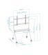 Soporte De Suelo Con Ruedas TooQ FS20205M-B Para TV De 50-86'  Hasta 120kg