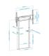 Soporte De Suelo  Pared Elctrico TooQ FSM01-B Para TV 55-100'  Hasta 120kg