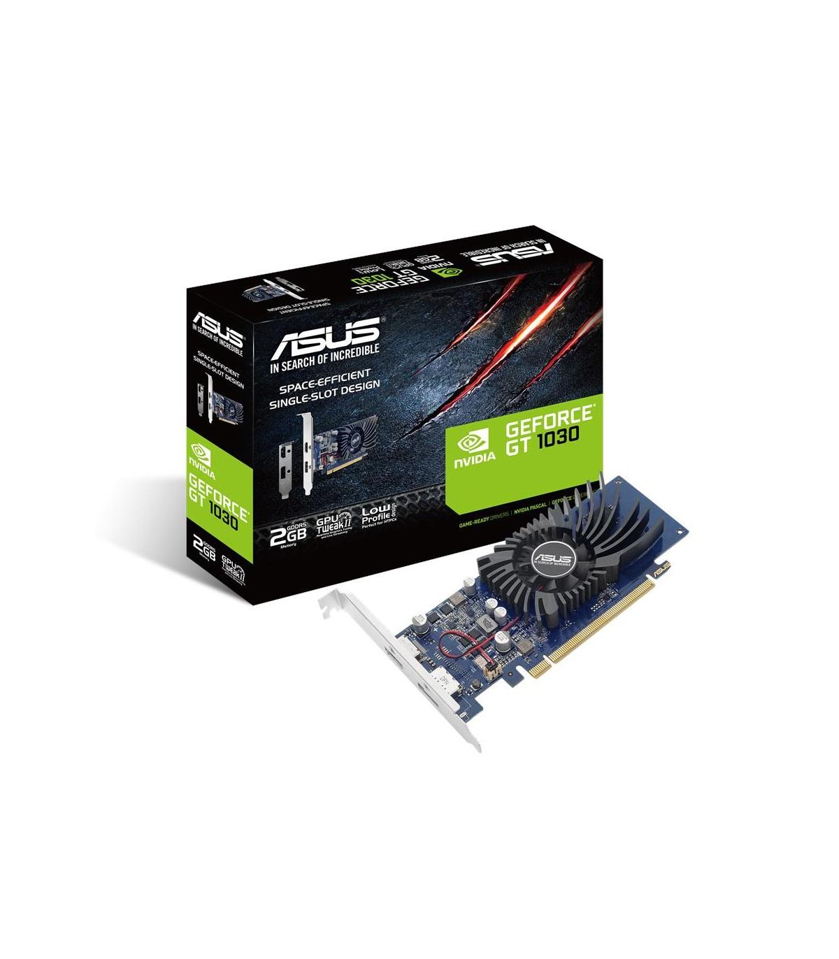Tarjeta Grfica Asus GeForce GT 1030  2GB GDDR5  Compatible Con Perfil Bajo