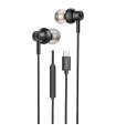 Auriculares Intrauditivos Qubo AU-300C/ Con Micrfono/ USB Tipo-C/ Negros