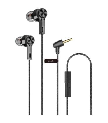 Auriculares Intrauditivos Qubo EB-100/ con Micrfono/ Jack 3.5/ Negros