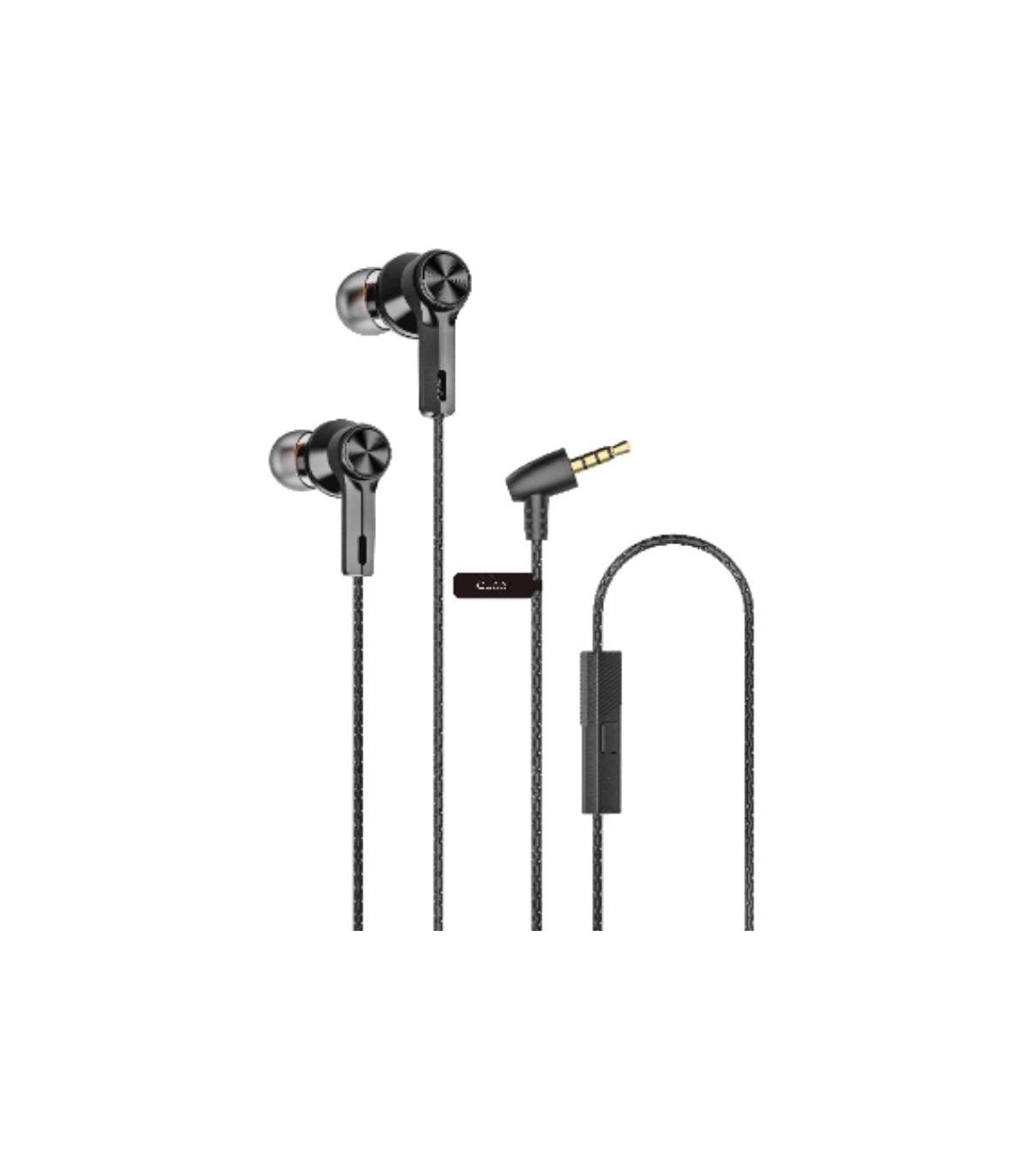 Auriculares Intrauditivos Qubo EB-100/ con Micrfono/ Jack 3.5/ Negros