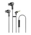 Auriculares Intrauditivos Qubo EB-100/ Con Micrfono/ Jack 3.5/ Grises