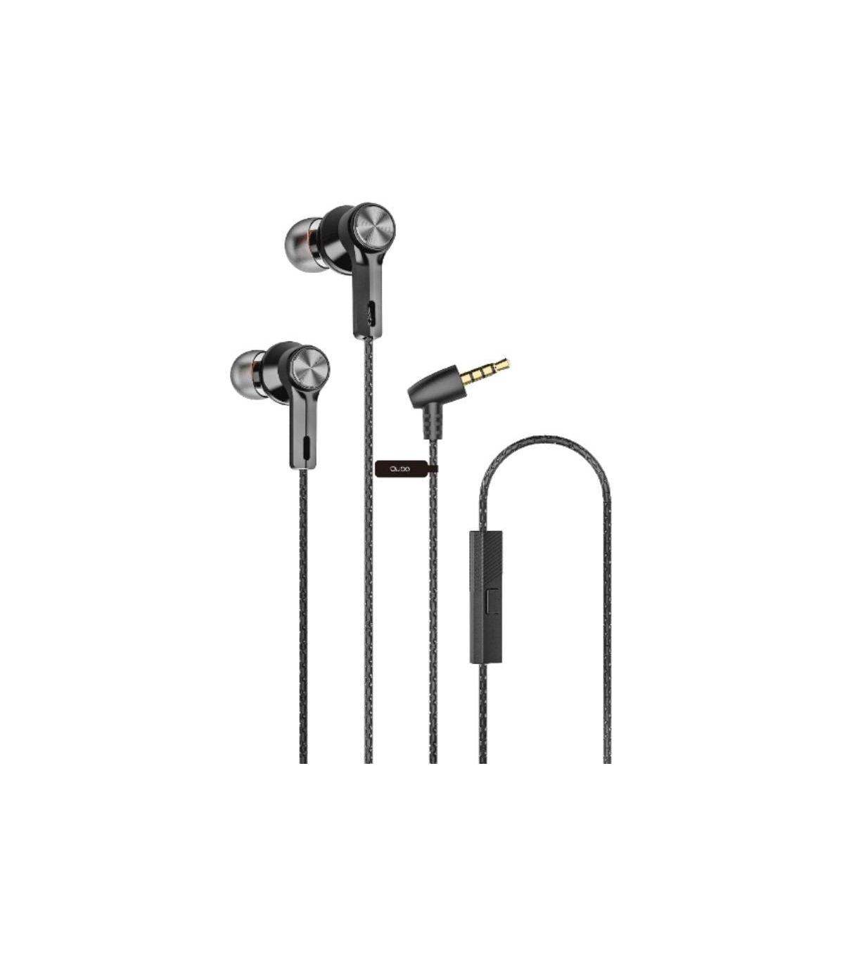 Auriculares Intrauditivos Qubo EB-100/ con Micrfono/ Jack 3.5/ Grises