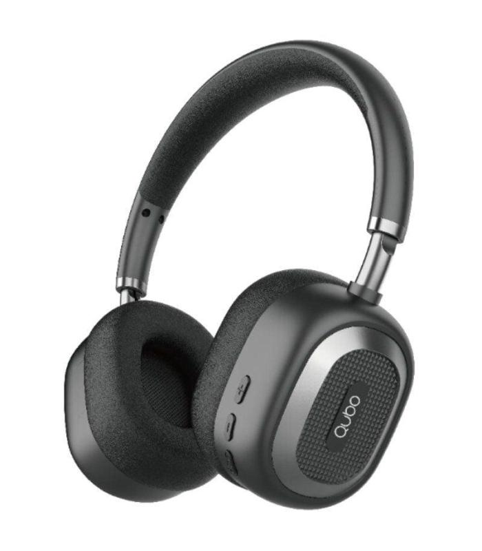 Auriculares Inalmbricos Qubo HD-100/ con Micrfono/ Bluetooth/ Negros