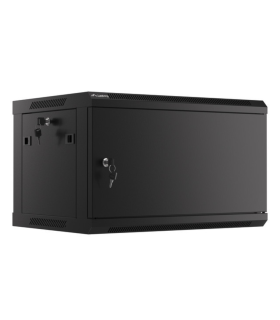 ARMARIO LANBERG MURAL RACK 19\" 6U/600X450 FLAT PACK AUTOENSAM NEGRO PTA METALICA