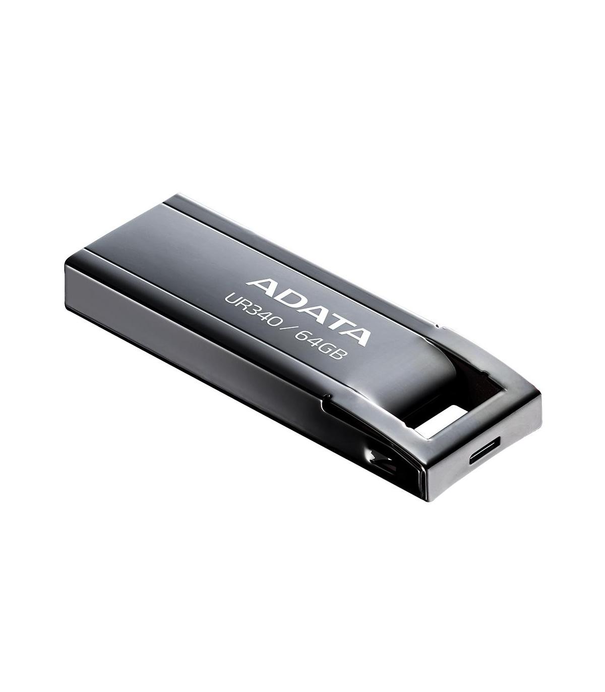 ADATA Lapiz USB UR340 64GB USB 3.2 Metal Black