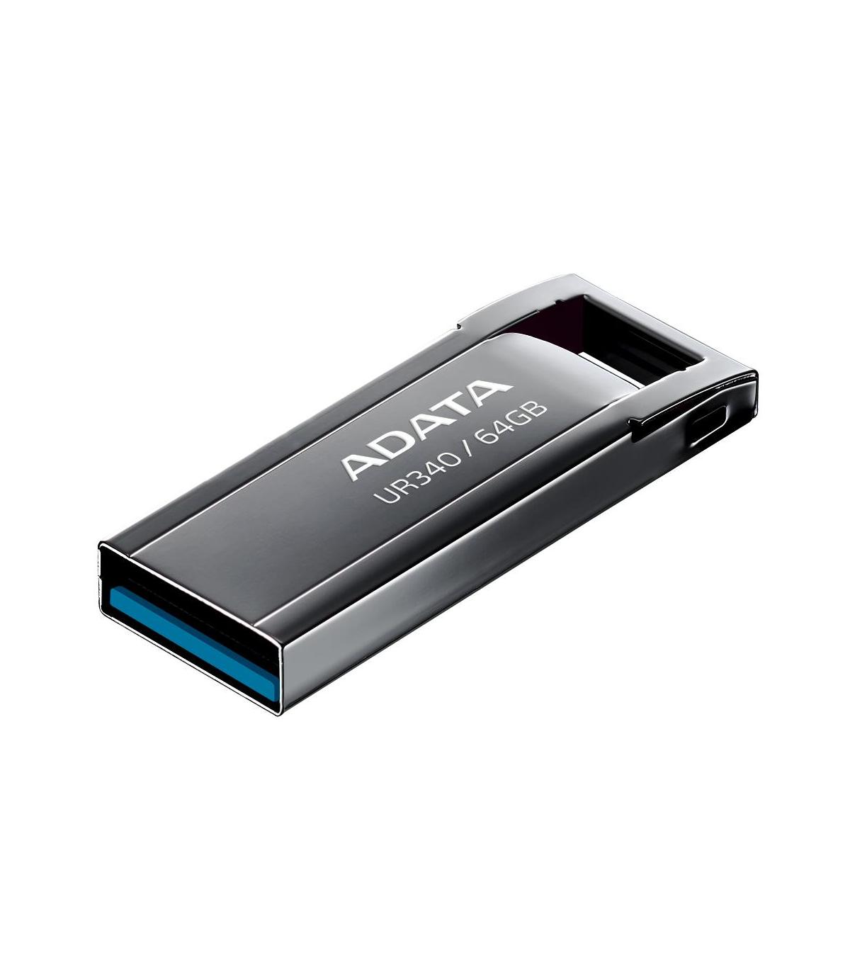ADATA Lapiz USB UR340 64GB USB 3.2 Metal Black