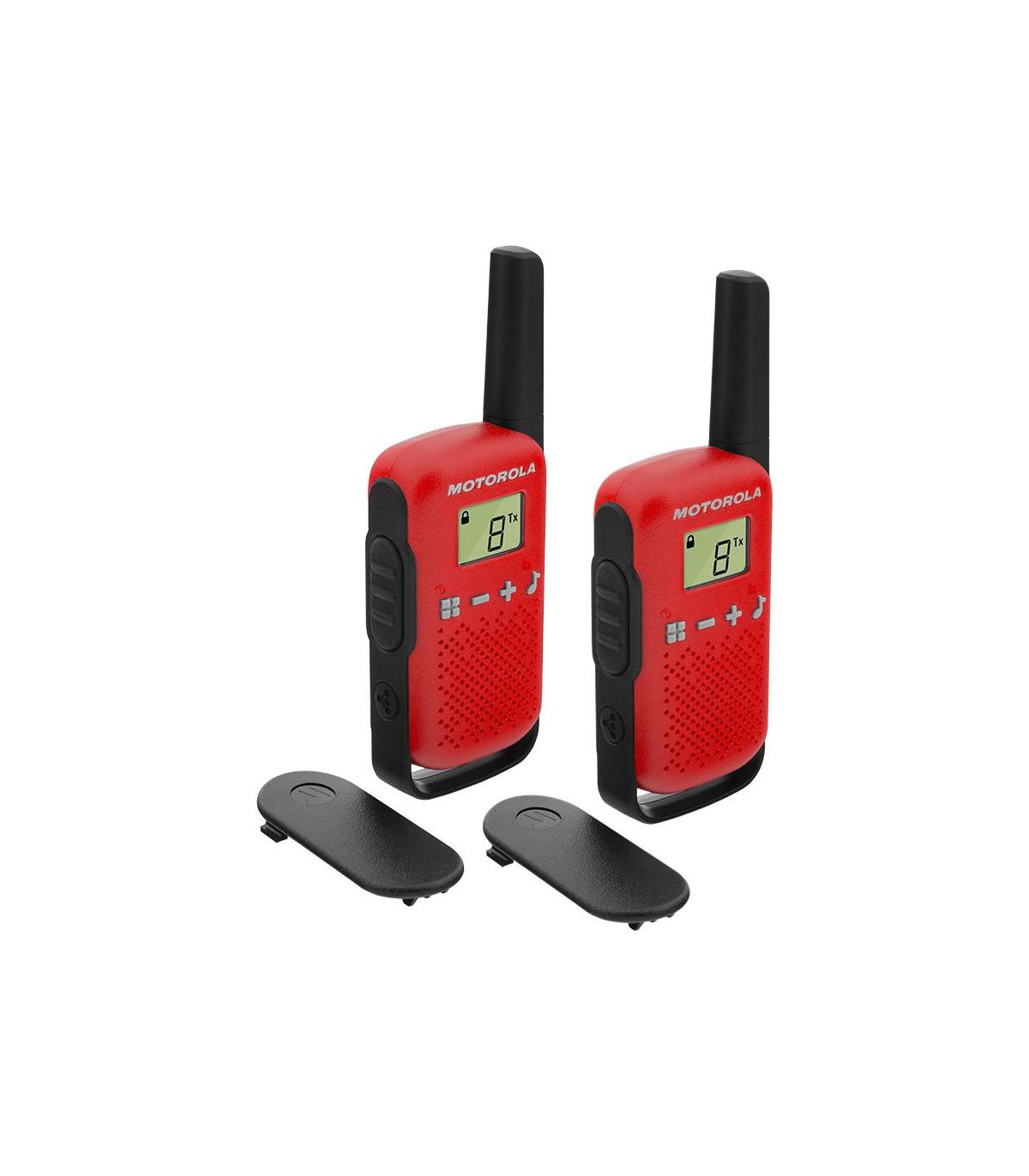 MOTOROLA T42 Walkie Talkie 4Km 16CH Rojo Duo