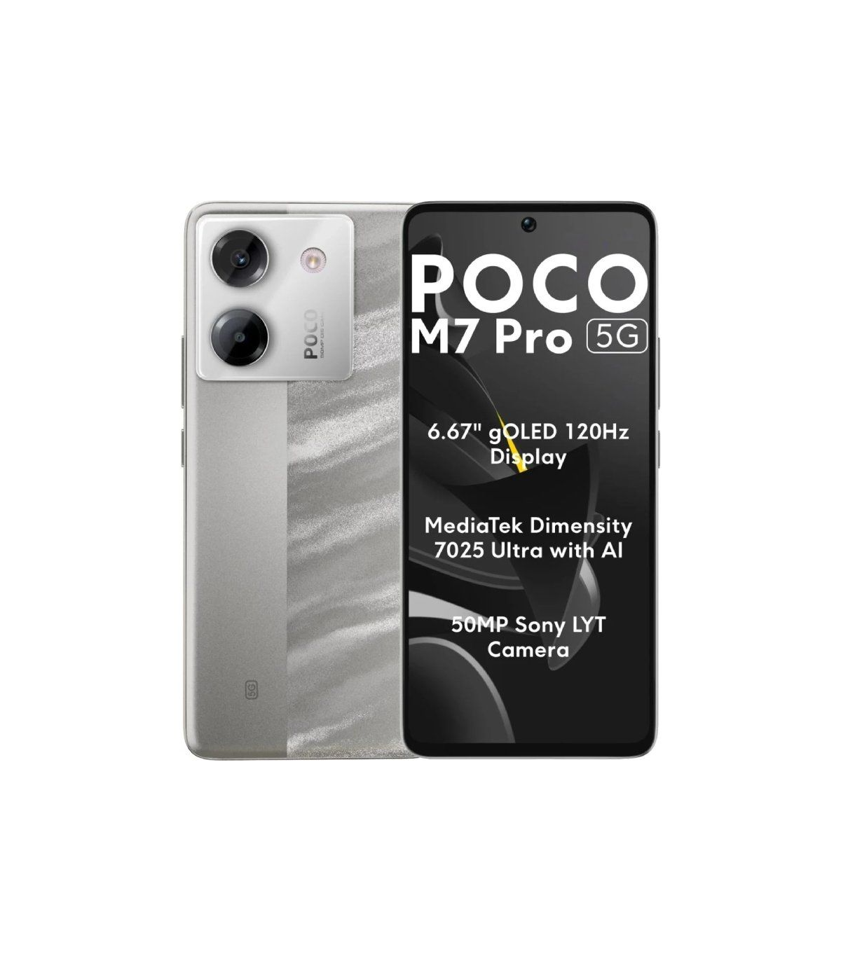 Smartphone Xiaomi POCO M7 Pro 12GB/ 512GB/ 6.67\'/ 5G/ Plata