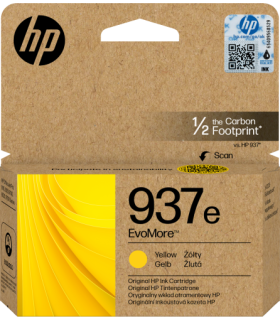 HP Cartucho de Tinta Original EvoMore 937e amarilla