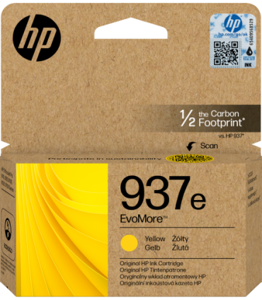 HP Cartucho de Tinta Original EvoMore 937e amarilla