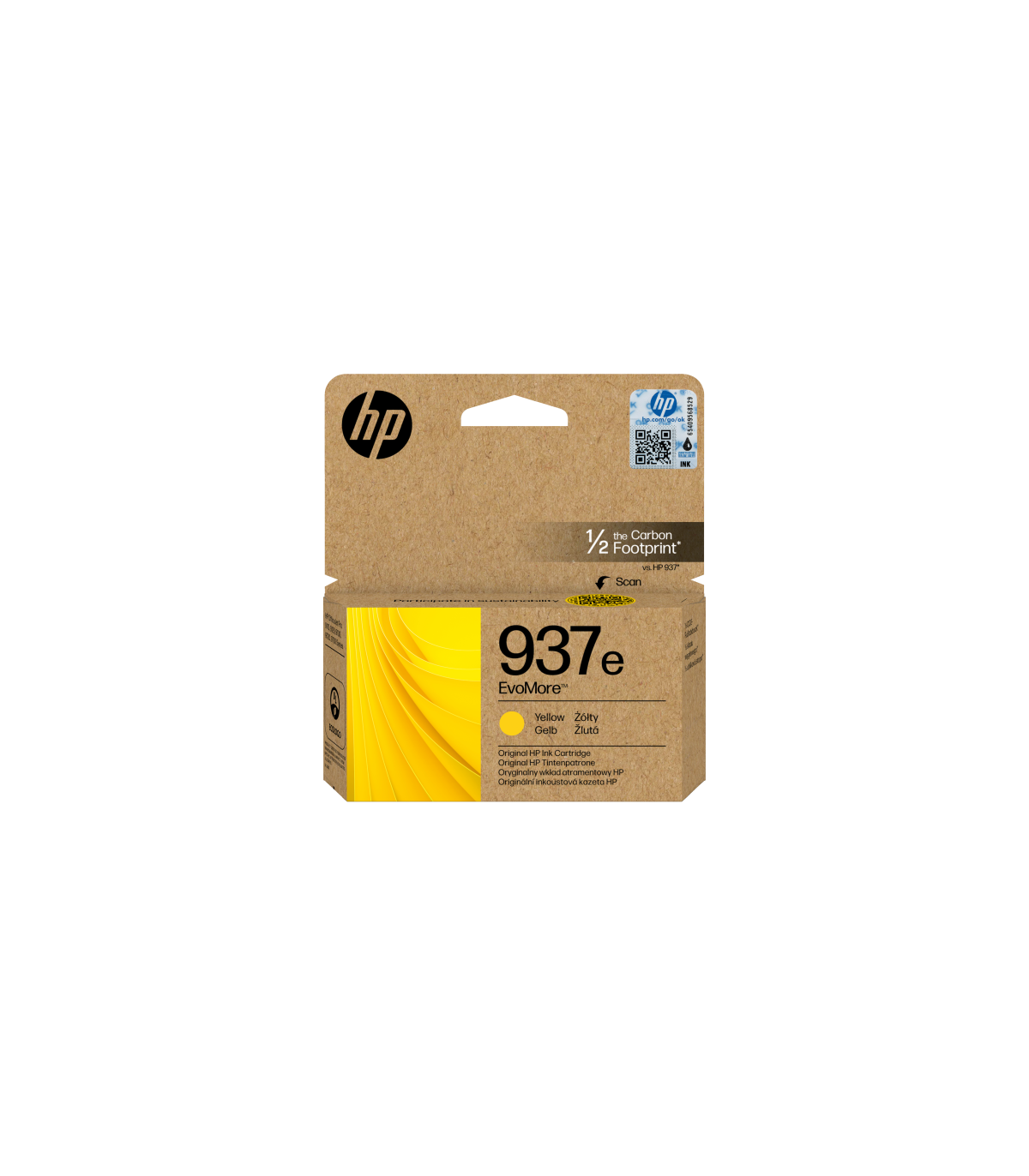 HP Cartucho de Tinta Original EvoMore 937e amarilla