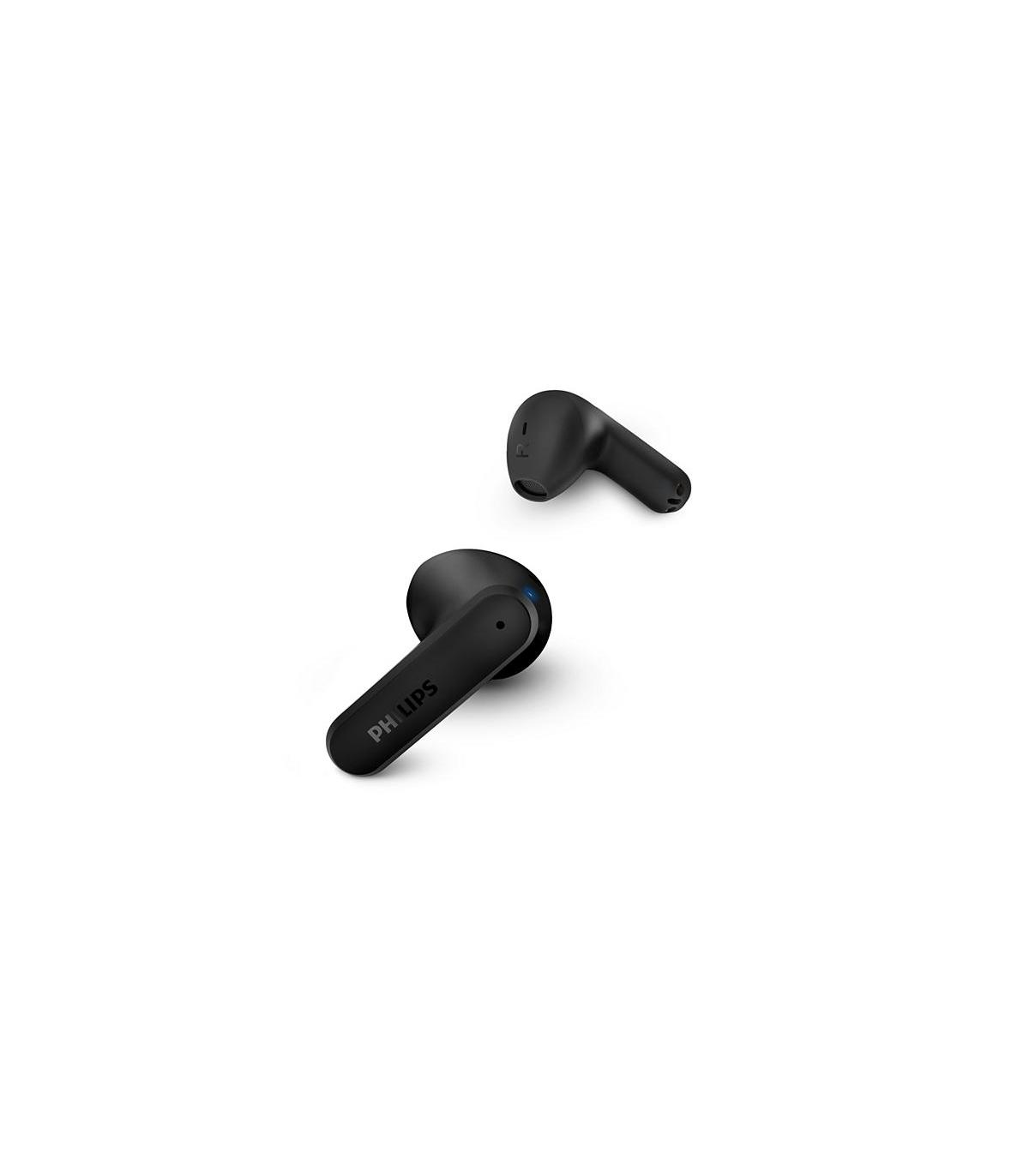 Auriculares Bluetooth Philips TAT2139BK Con Estuche De Carga  Autonoma 7h  Negros
