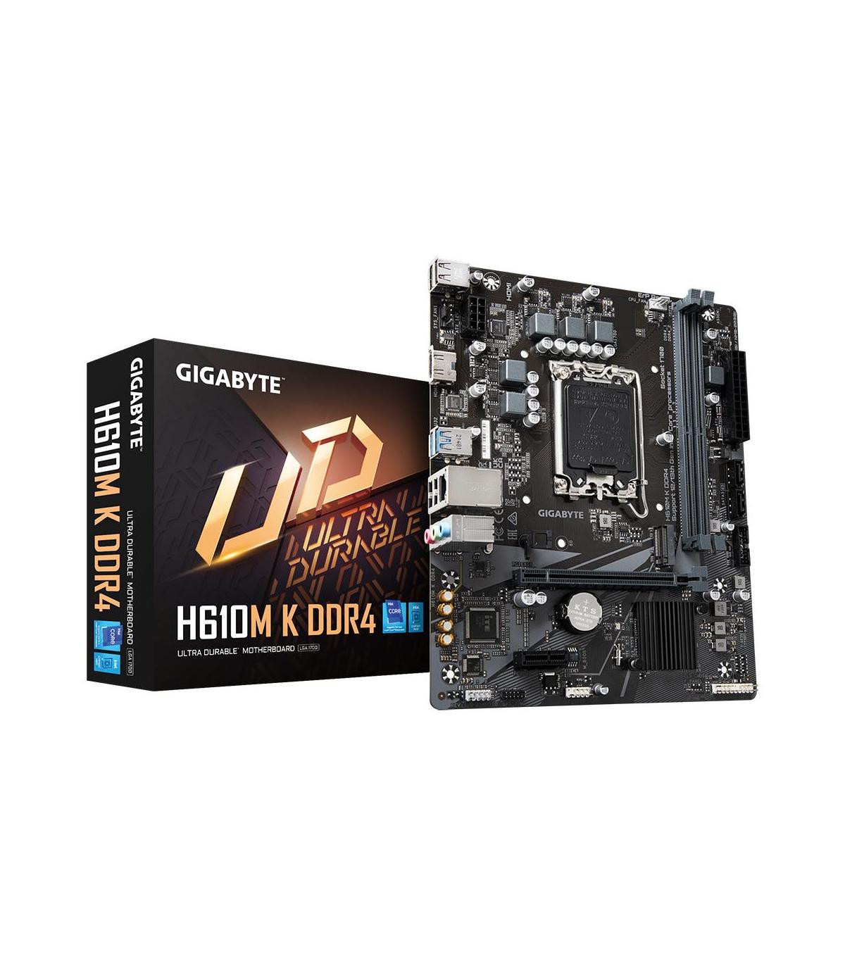Placa Base Gigabyte H610M K DDR4 Socket 1700  DDR4  PCIe 4.0  Micro ATX