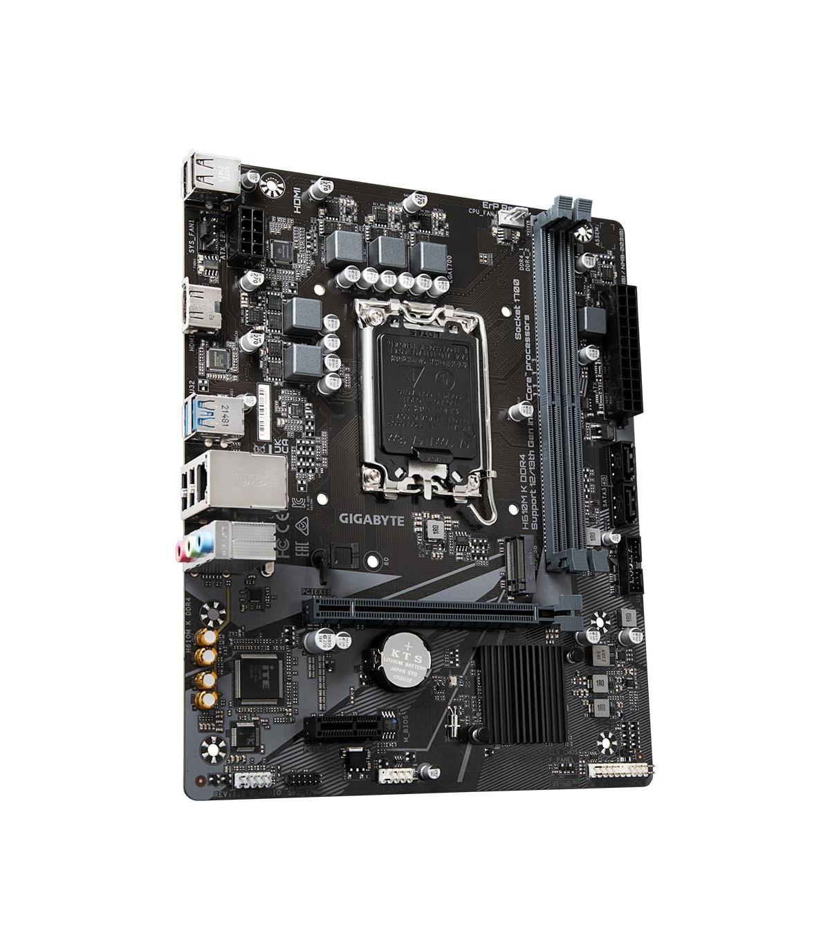 Placa Base Gigabyte H610M K DDR4 Socket 1700  DDR4  PCIe 4.0  Micro ATX