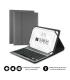 Funda con Teclado Subblim Keytab Pro Bluetooth para Tablets de 10.1\'-10.8\'/ Gris