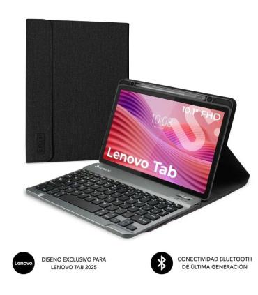 Funda con Teclado Subblim Shock Case Lenovo Tab 10.1\' 2025/ Negra