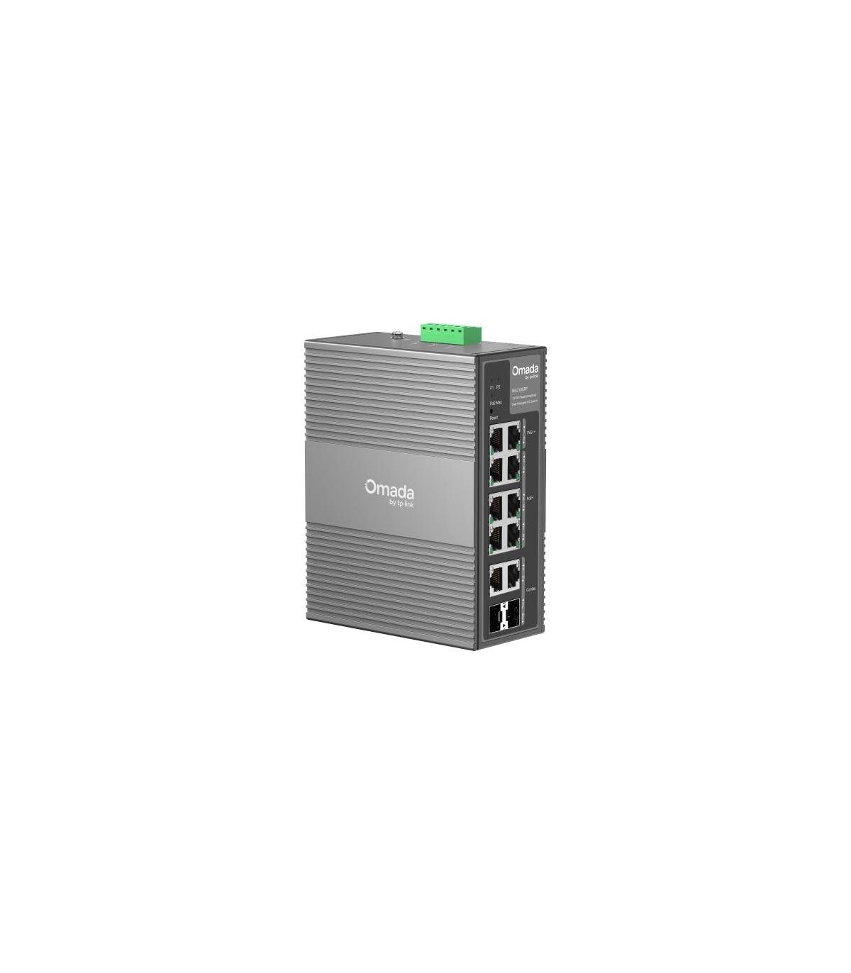 TP-Link Omada IES210GPP Switch Gestionado Gigabit Ethernet (10 100 1000) Energa Sobre Ethernet (PoE) DIN Rail Gris