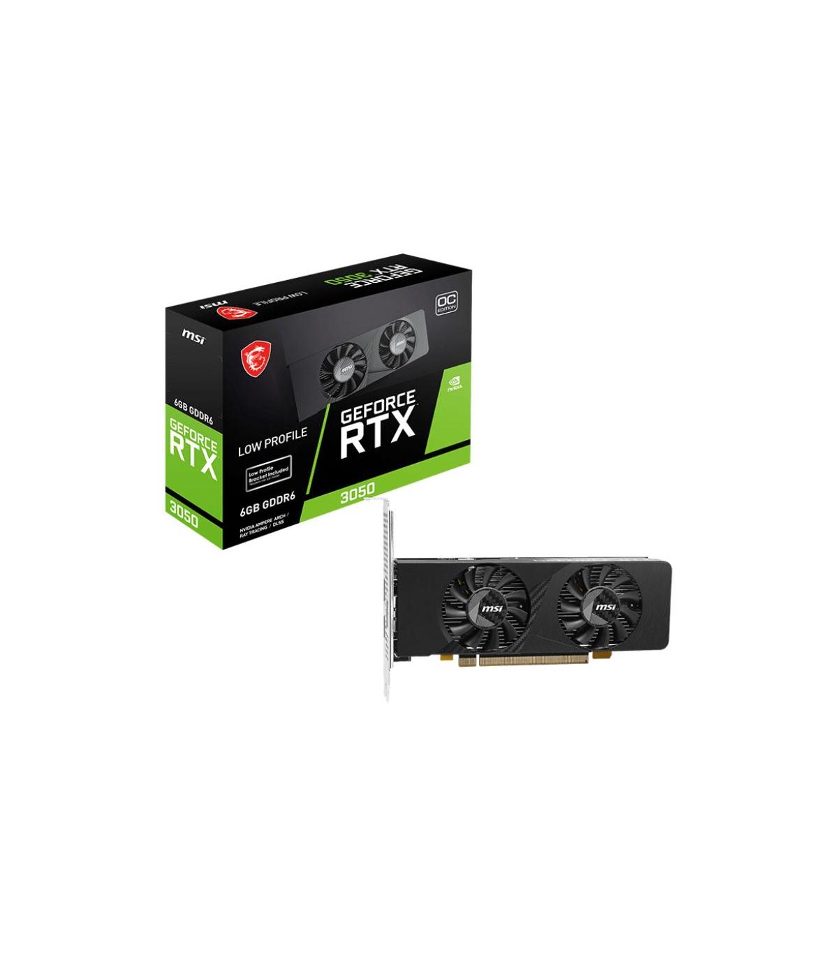 MSI GEFORCE RTX 3050 LP E 6G OC Tarjeta Grfica NVIDIA 6 GB GDDR6