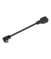 CABLE AISENS USB 2.0 OTG ACODADO TIPO MINI B/M-A/H NEGRO 15CM