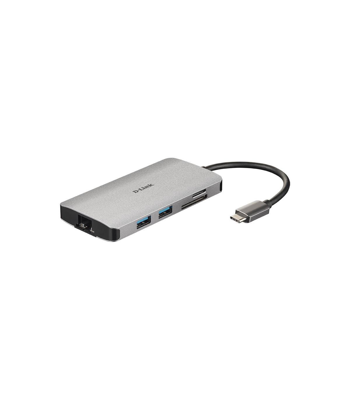 D-Link DUB-M810 Hub USB-C 8 En 1 HDMI Eth CardRead