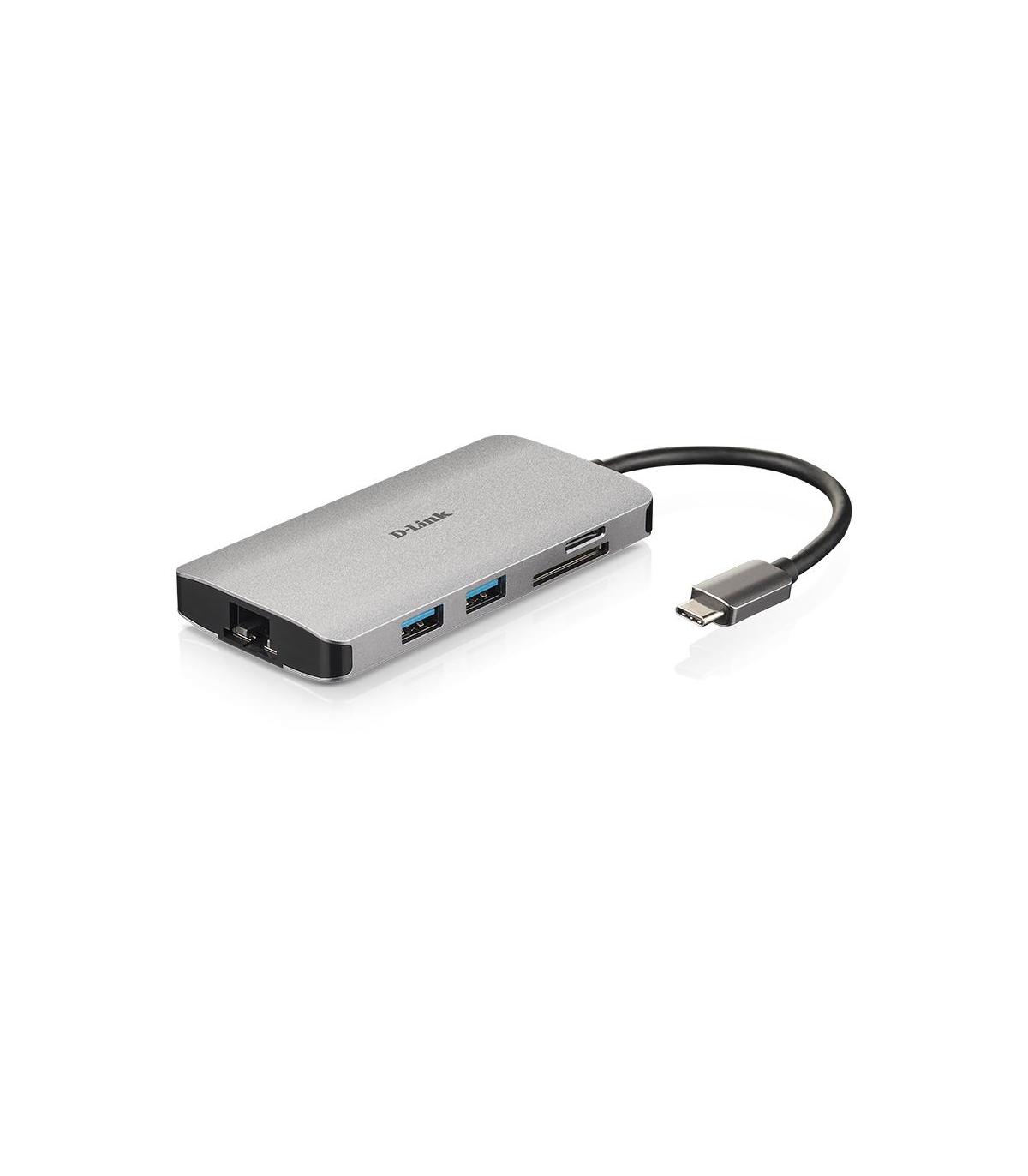 D-Link DUB-M810 Hub USB-C 8 En 1 HDMI Eth CardRead