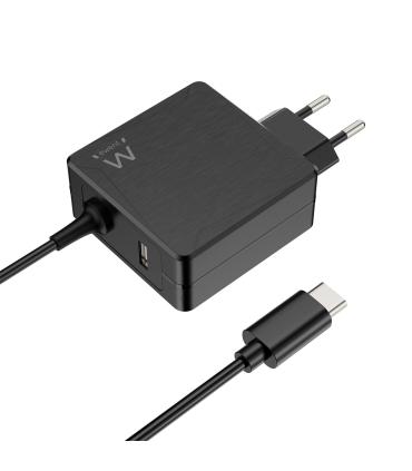 EWENT Cargador USB-CPD 65W + Puerto USB-A