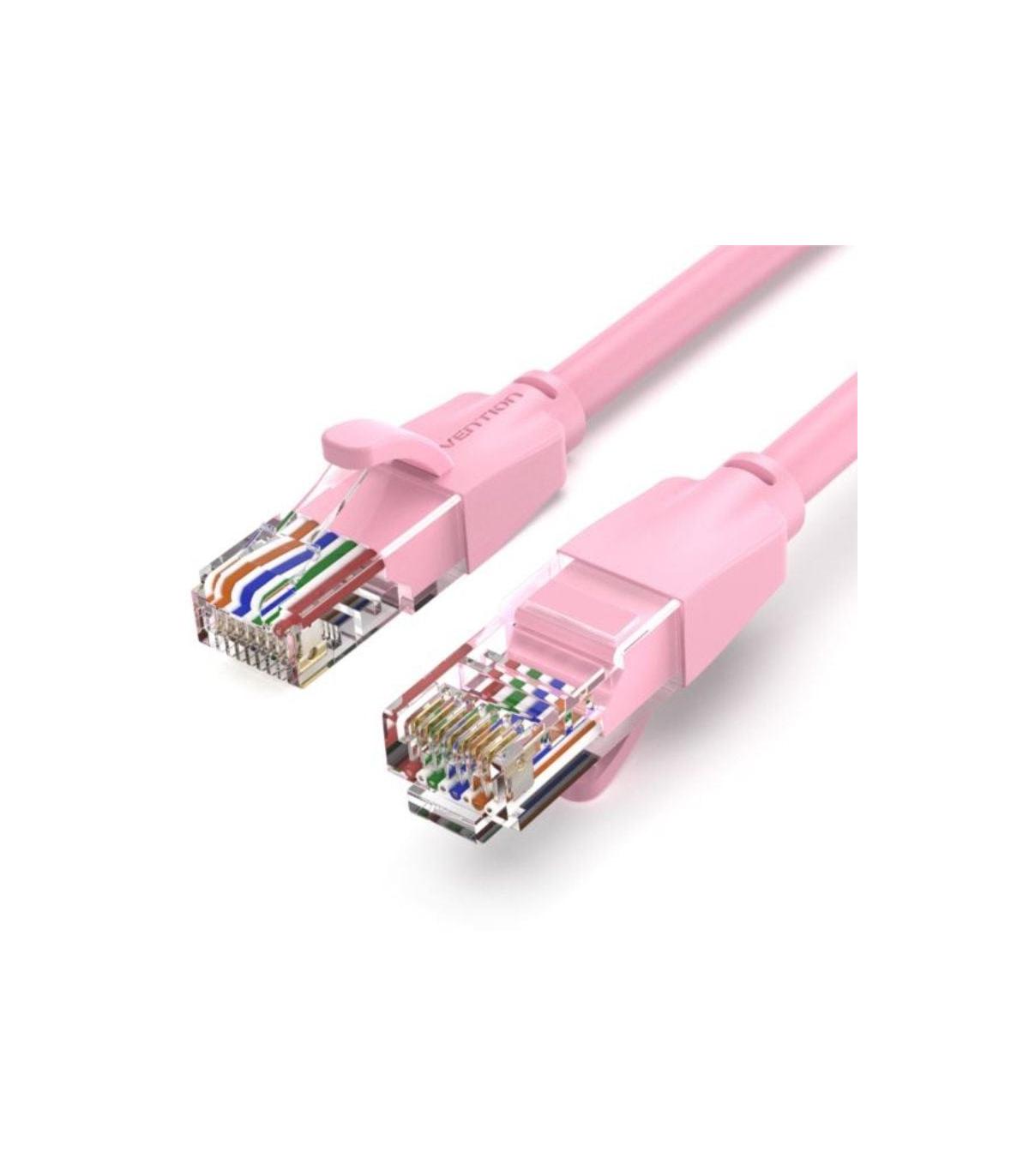 Cable de Red RJ45 UTP Vention IBEPH Cat.6/ 2m/ Rosa