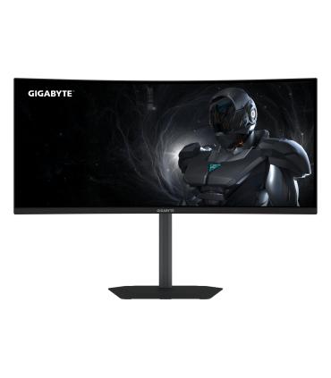 GIGABYTE GS34WQCA Monitor Gaming Curvo 34" WQHD  3440 X 1440, 1500R, 120Hz, 1ms, 300 Cd m, FreeSync Premium, HDR Ready, HDMI 2.