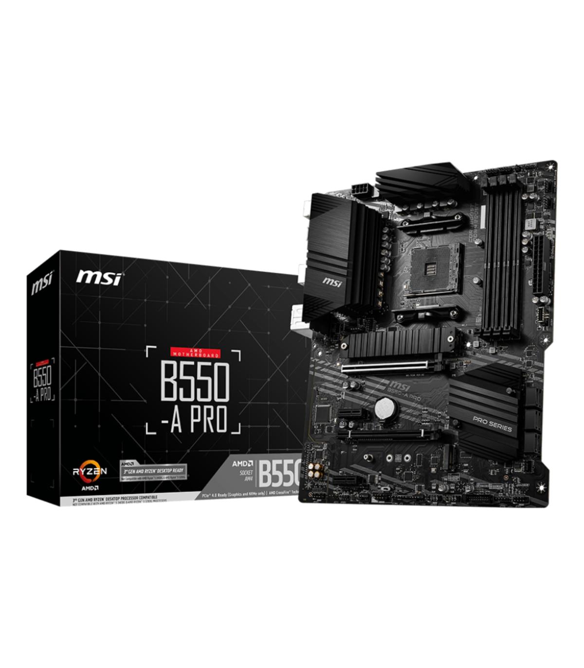 PLACA BASE MSI B550-A PRO AM4 ATX 4XDDR4