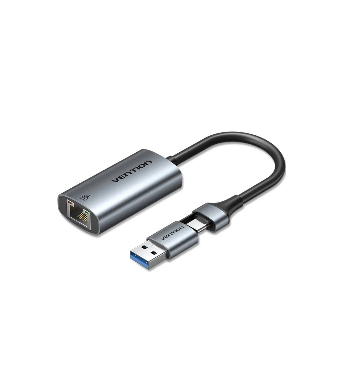 Adaptador USB/USB Tipo-C - RJ45 Vention CFQHB/ 1000Mbps