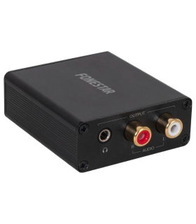 Convertidor de Audio Fonestar FO-41DAH/ Entrada Toslink y RCA/ Salida 2x RCA/ 1x Jack 3.5