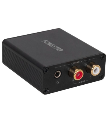 Convertidor de Audio Fonestar FO-41DAH/ Entrada Toslink y RCA/ Salida 2x RCA/ 1x Jack 3.5
