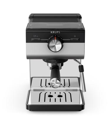 Cafetera Expreso Krups Authentic+ XP384E10  1450W  15 Bares  Plateada