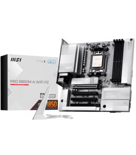 PLACA MSI PRO B850M-A WIFI PZ,AMD,AM5,B850,4DDR5,256GB,1HDMI+1DP,4SATA3+2M.2,5G LAN,6USB3.2,MATX