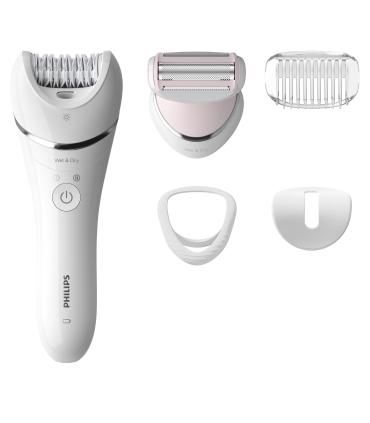 Depiladora Philips Epilator Series 8000 BRE710  Con Batera  6 Accesorios