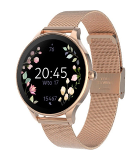 Smartwatch Forever Velora SB-306/ Notificaciones/ Frecuencia Cardaca/ Oro Rosa