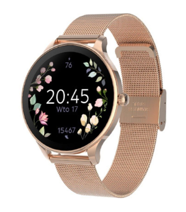 Smartwatch Forever Velora SB-306/ Notificaciones/ Frecuencia Cardaca/ Oro Rosa