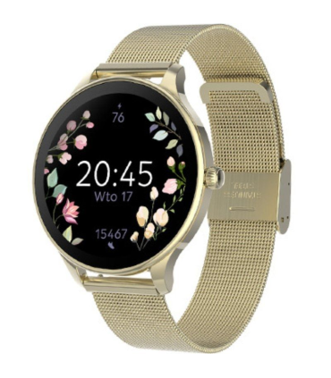 Smartwatch Forever Velora SB-306/ Notificaciones/ Frecuencia Cardaca/ Oro