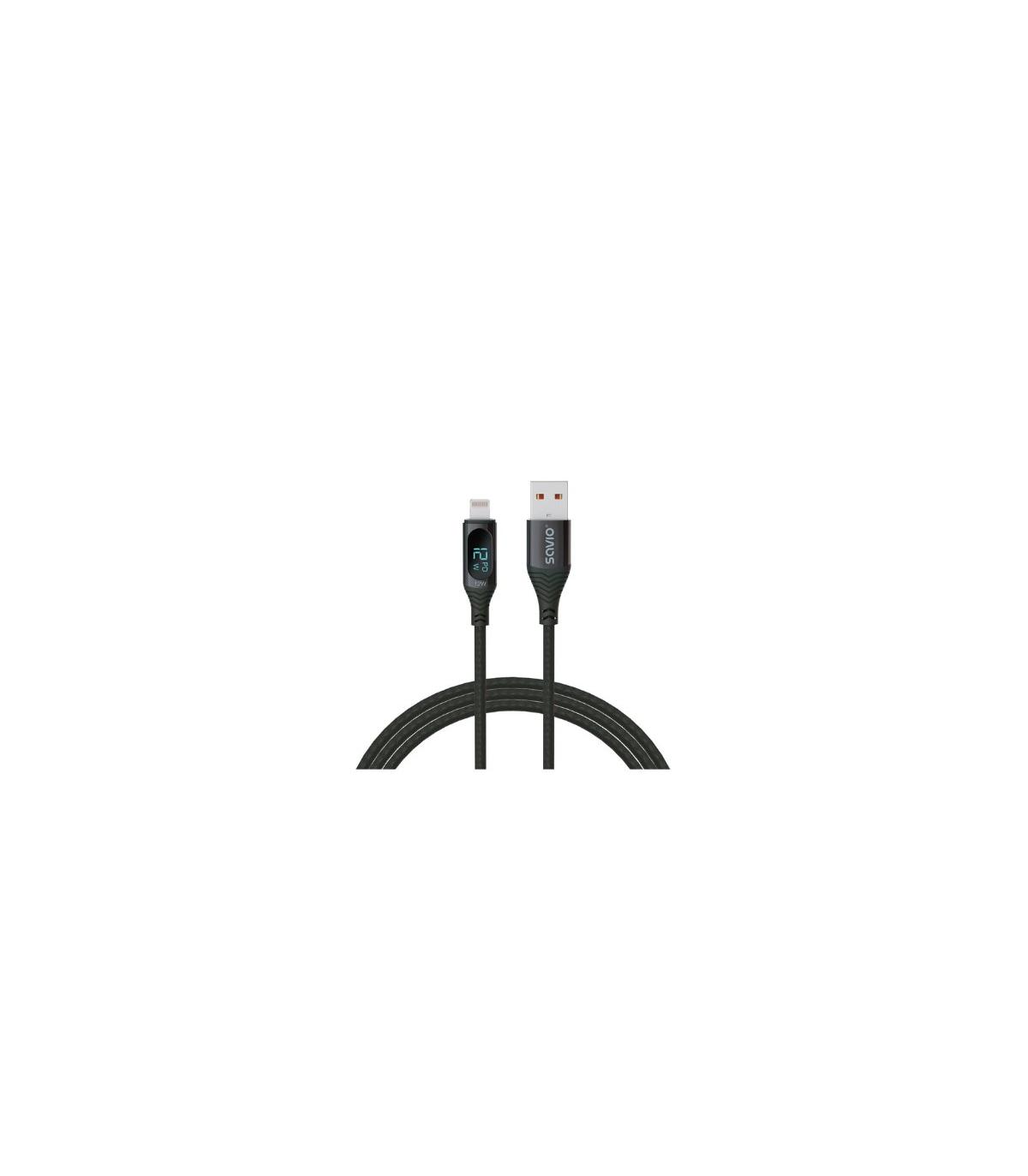CABLE USB-C SAVIO CL-173 NEGRO