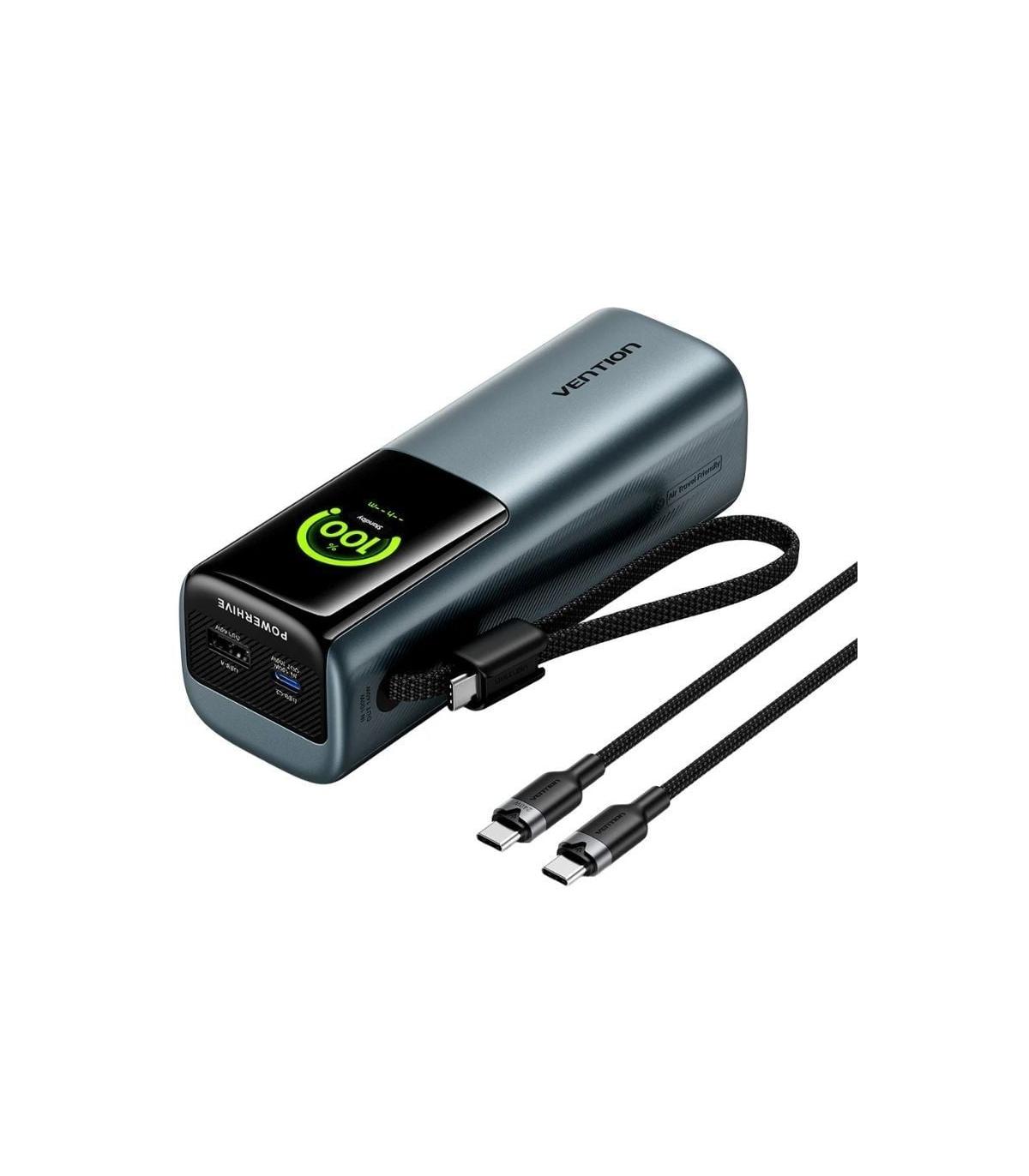 Powerbank 20000mAh Vention FKGH0/ 200W/ Gris