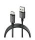 Cable USB 2.0 NGS ZYRO-AC  USB Macho - USB Tipo-C Macho  Hasta 15W  480Mbps  1m  Negro