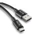 Cable USB 2.0 NGS ZYRO-AC  USB Macho - USB Tipo-C Macho  Hasta 15W  480Mbps  1m  Negro