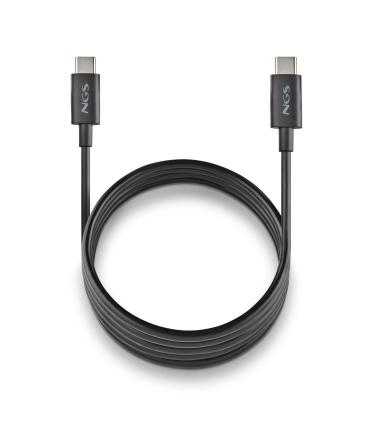 NGS CABLE CARGA RAPIDA USB-C A USB-C 1M NEGRO