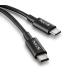 NGS CABLE CARGA RAPIDA USB-C A USB-C 1M NEGRO