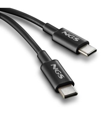 NGS CABLE CARGA RAPIDA USB-C A USB-C 1M NEGRO
