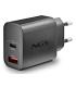 NGS CARGADOR GAN ULTRARAPIDO 30W USB-C+ USB-A